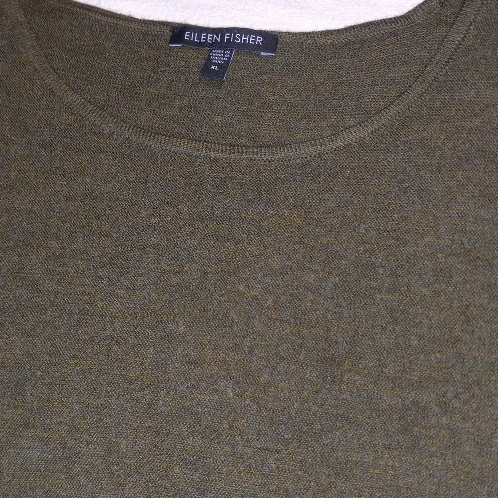 XL Eileen Fisher 100% Merino Wool Sweater Dress